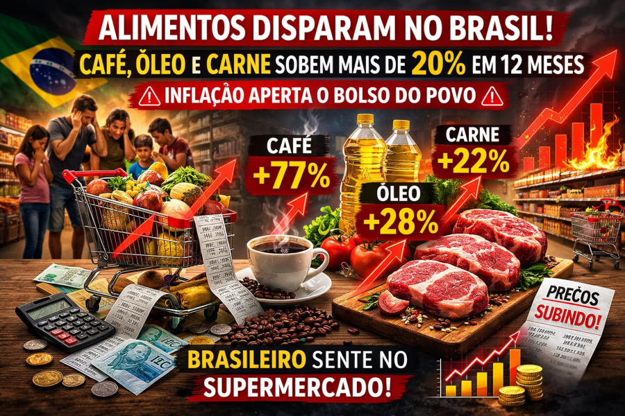 Alimentos pesam no bolso do brasileiro
