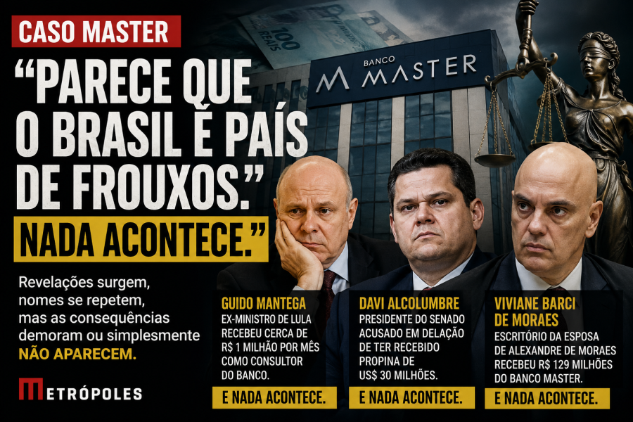  “Parece que o Brasil é país de frouxos. Nada acontece”, analisa Felippe Monteiro