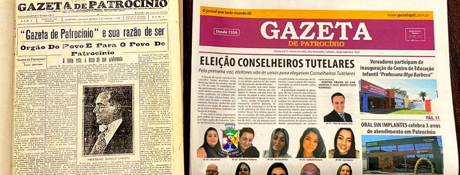 Jornal Gazeta é reconhecido como patrimônio cultural imaterial de Patrocínio